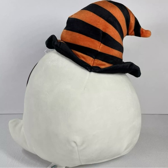Squishmallows Grace Boo Ghost White W/ Witches Hat Orange And Black With Tag - Picture 2 of 16